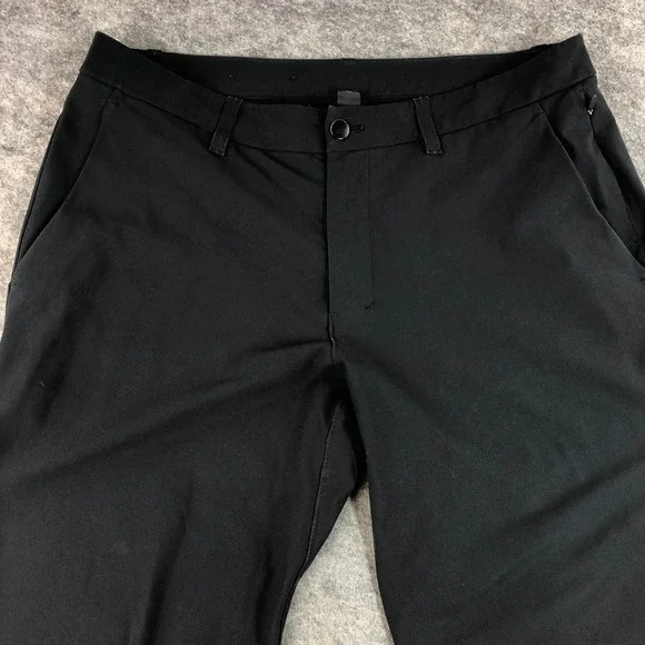 Lululemon ABC Mens 34 Black Technical Slim Fit Golf Casual Pants - Picture 3 of 13
